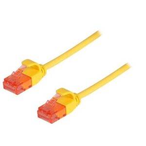 0.75 M Yellow CAT6A Ultra Thin UTP Ethernet Patch Cable
