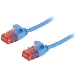 250 mm Blue CAT6A Ultra Thin UTP Ethernet Patch Cable