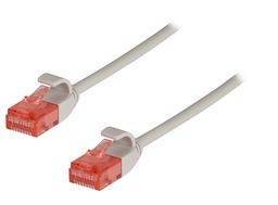 Gray CAT6A Ultra Thin UTP Ethernet Patch Cable