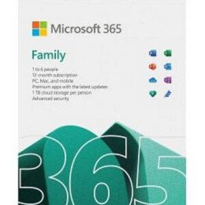 Microsoft 365 Family 2021 English APAC 1 Year Subscription