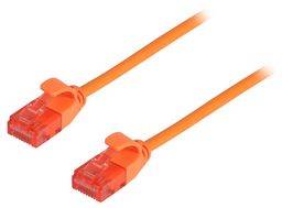 Orange CAT6A Ultra Thin UTP Ethernet Patch Cable