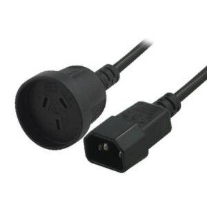 Power Cable 3-Pin AU Female to IEC C14 Male for UPS