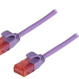 Purple CAT6A Ultra Thin UTP Ethernet Patch Cable