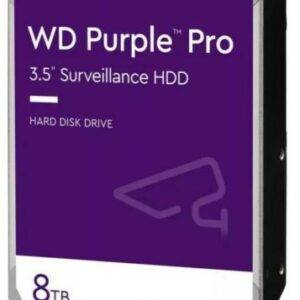 Western Digital WD Purple Pro 8TB 3.5" Surveillance HDD 7200RPM 256MB SATA3 245MB/s 550TBW 24x7 64 Cameras AV NVR DVR