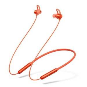 realme Buds Wireless Orange - Flexible Neckband, Magnetic Connection, Powerful Bass Boost